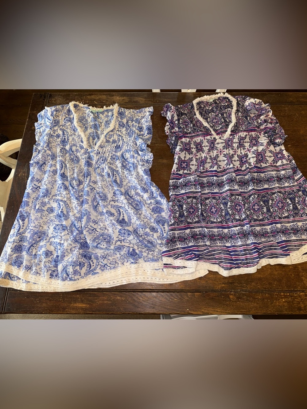 EUC Bundle of Two True Destinations Swim Suit Cover Up Mini Dresses Size Medium